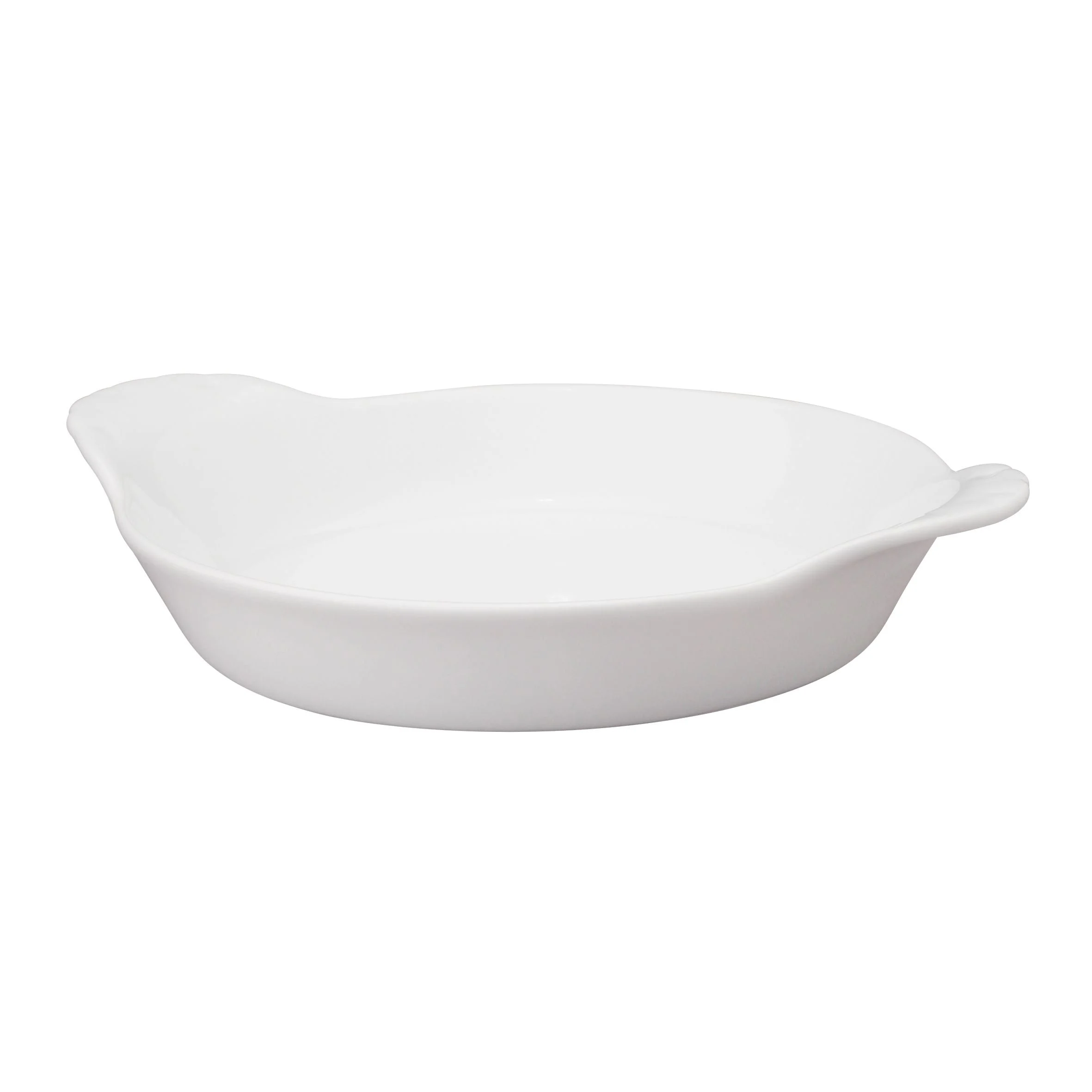 Dish, Au Gratin, Porcelain, 4 Ounce, White, Round,6 - 1 EACH