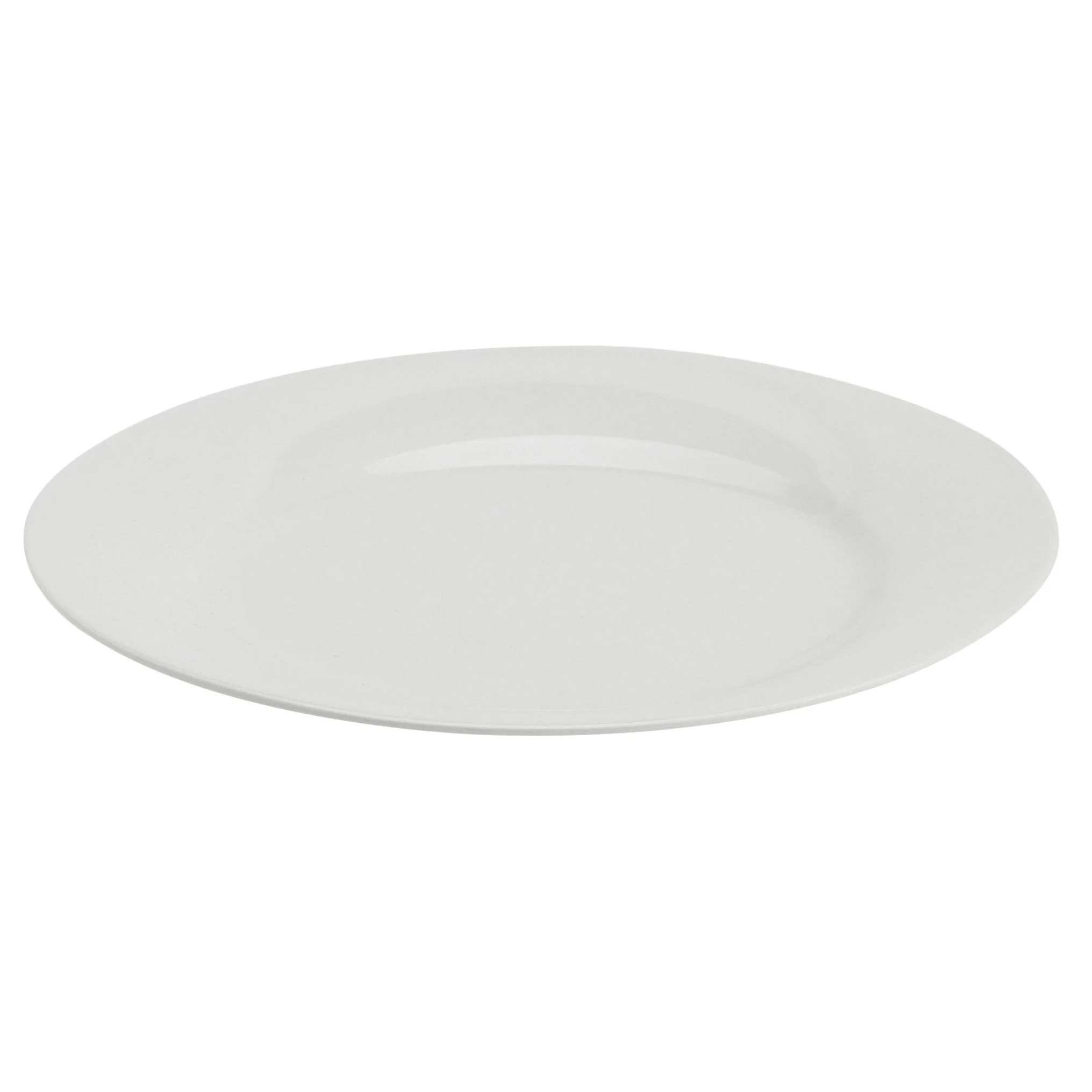 Plate, Salad, Porcelain, 7.5 Inch, Wide Rim, White, Undecorated,36 - 1 EACH