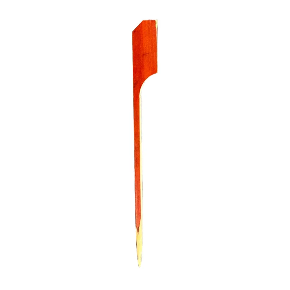 Skewers, 4 Inch, Bamboo, Red,1 - 1000 COUNT