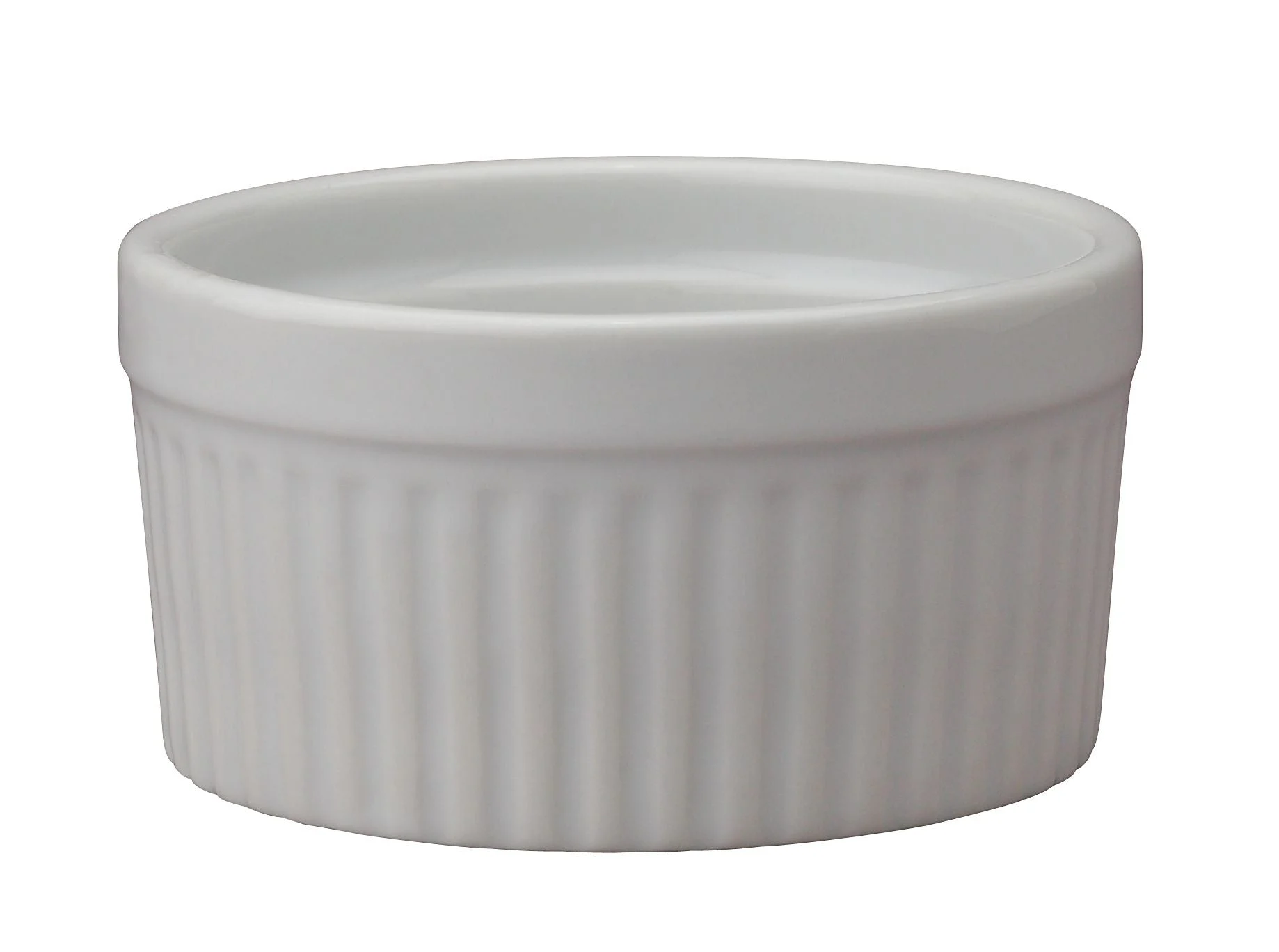 Ramekins, Porcelain, 8 Ounce, White, Round,6 - 1 EACH