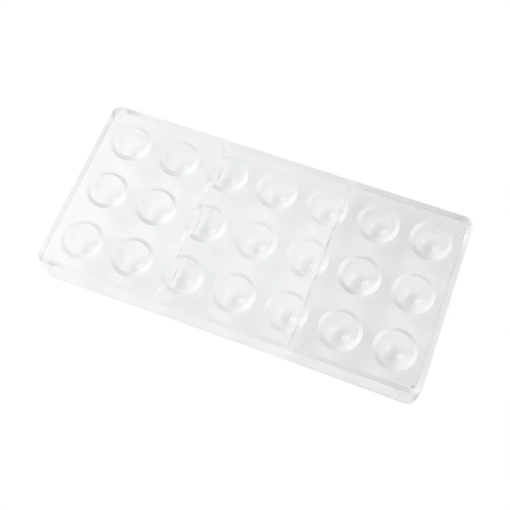 Molds, Chocolate, 21-Compartment, Half-Sphere, Clear, Polycarbonate,10 - 1 EACH