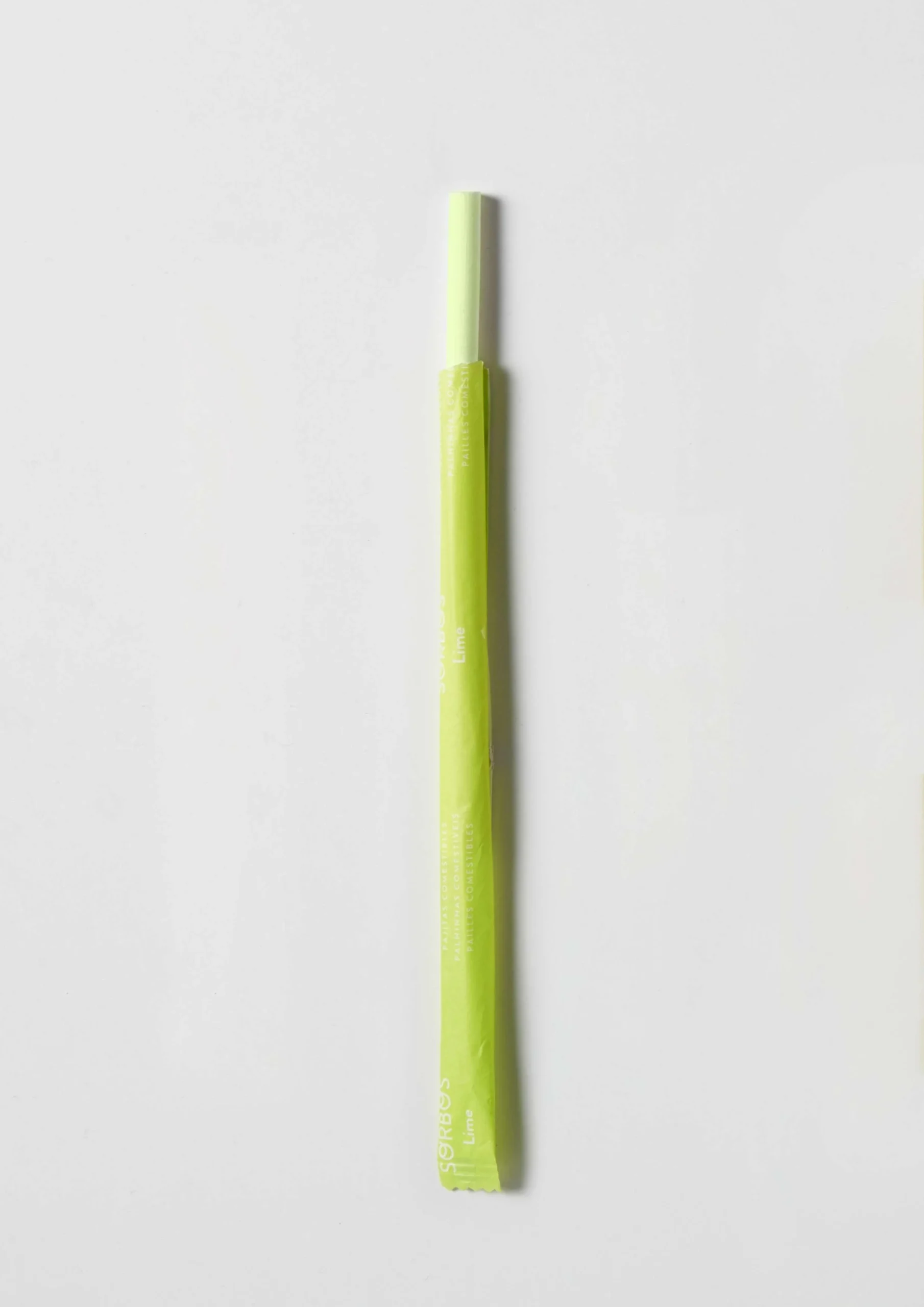Straws, 19 Centimeter, Edible Lime,1 - 200 COUNT