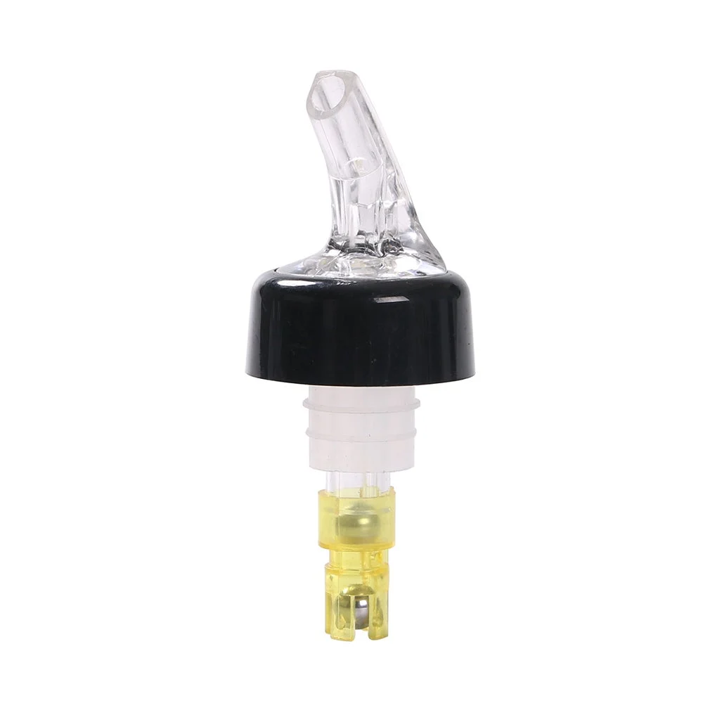 Pourers, Liquor, 1.5 Ounce, Yellow & Clear, Plastic, with Collar,50 - 1 EACH