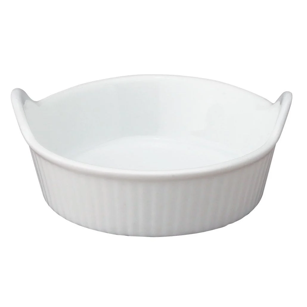 Ramekins, Porcelain, 1 Ounce, White, Mini-Eared,6 - 1 EACH