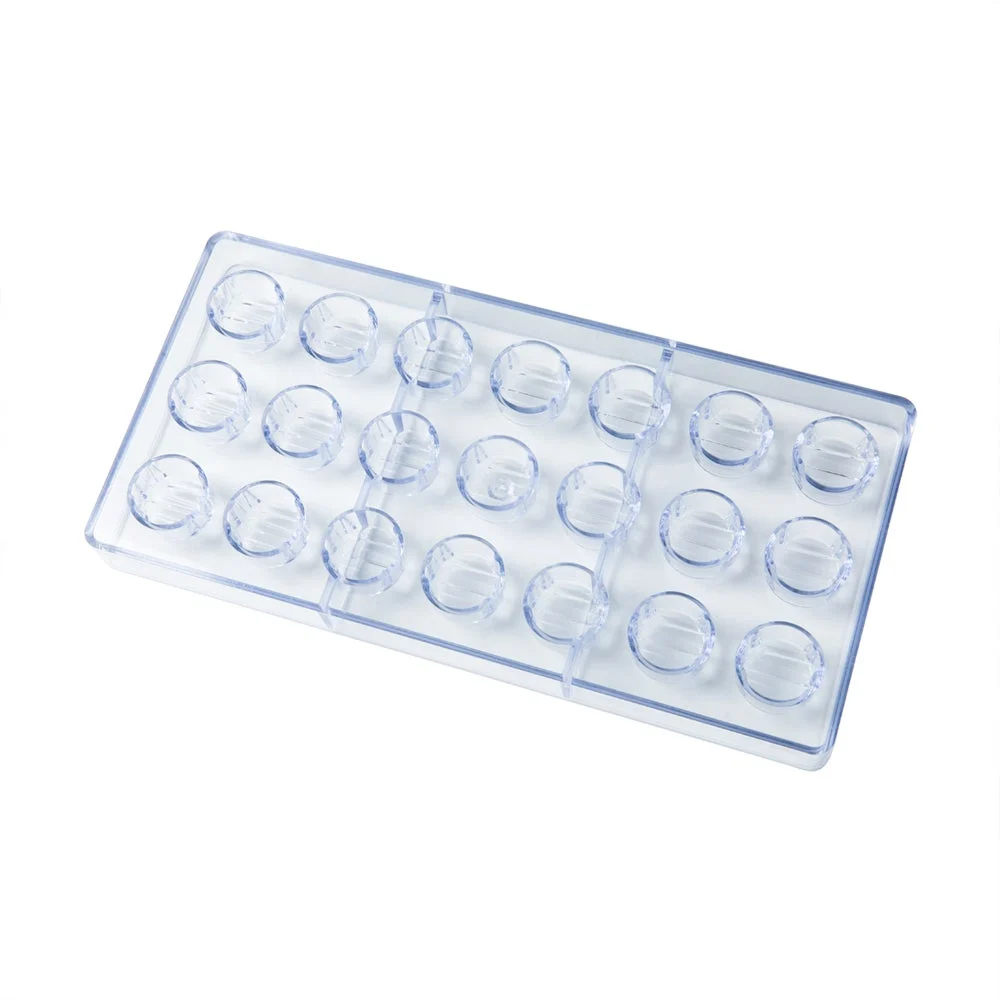 Molds, Chocolate, 21-Compartment, Geo Sphere-Shaped, Clear, Polycarbonate,10 - 1 EACH