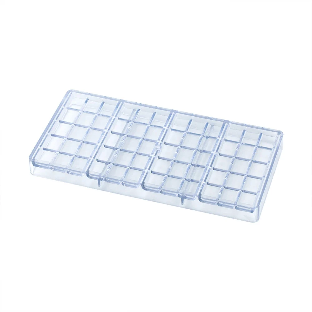 Molds, Chocolate, 4-Compartment, Break-Apart, Clear, Polycarbonate,10 - 1 EACH
