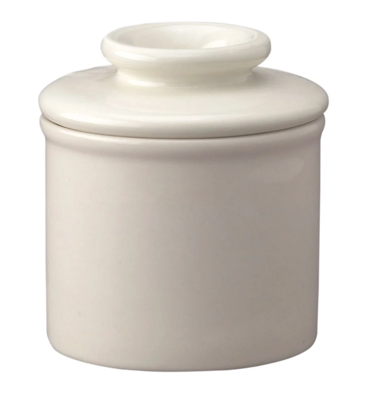 Butter Keeper, 4 Ounce, White Ceramic, Bell-Shaped Cradle,12 - 1 EACH