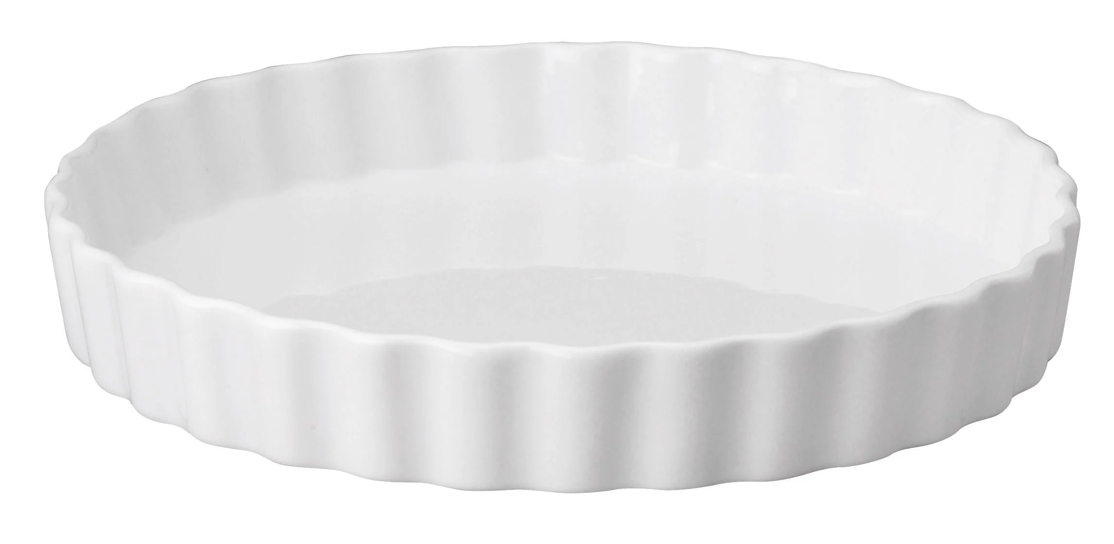 Dish, Quiche, Porcelain, 11 x 1.25 Inch, White,1 - 1 EACH