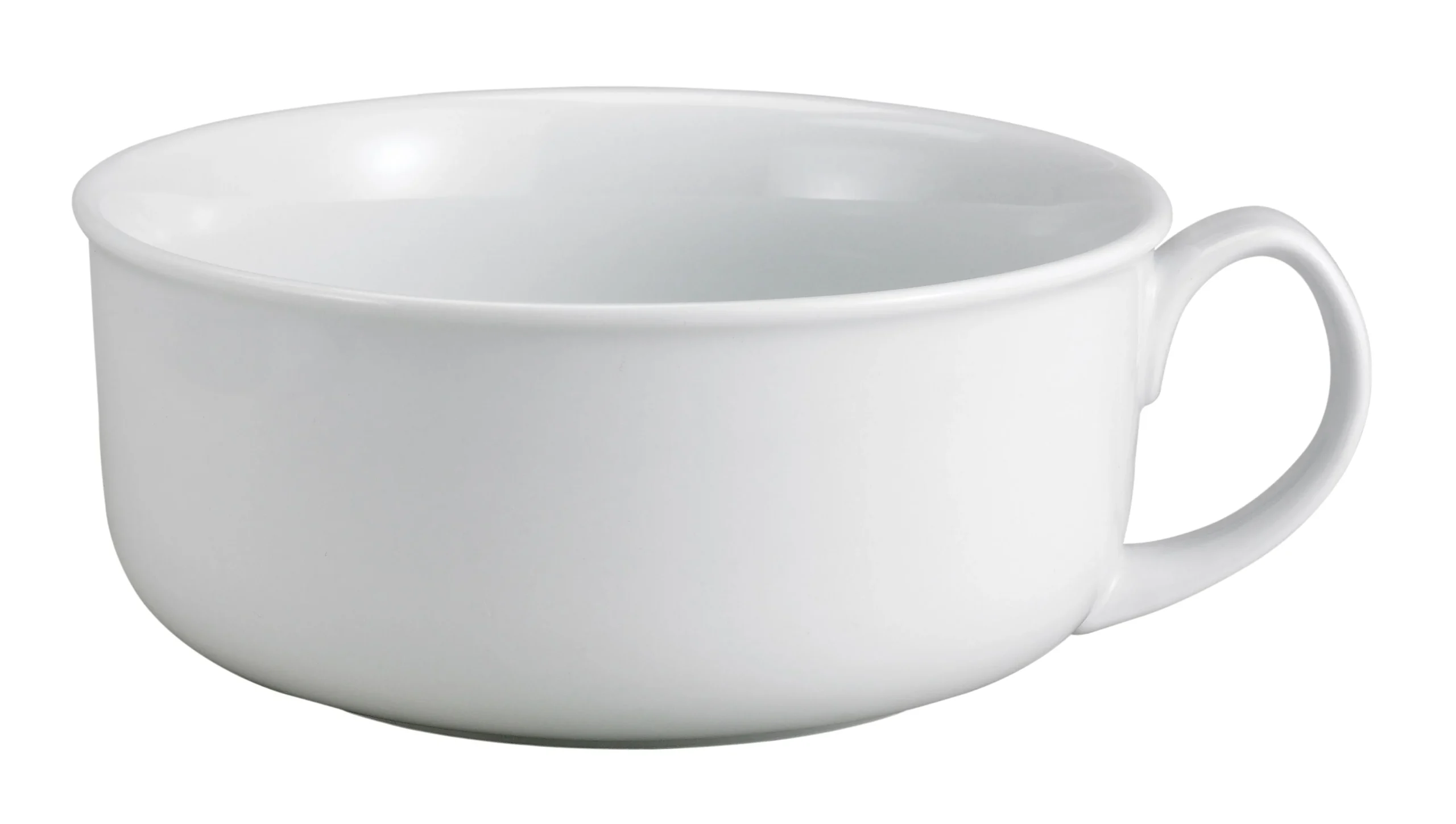 Mug, Cereal, 28 Ounce, Oversized, White, Porcelain,12 - 1 EACH