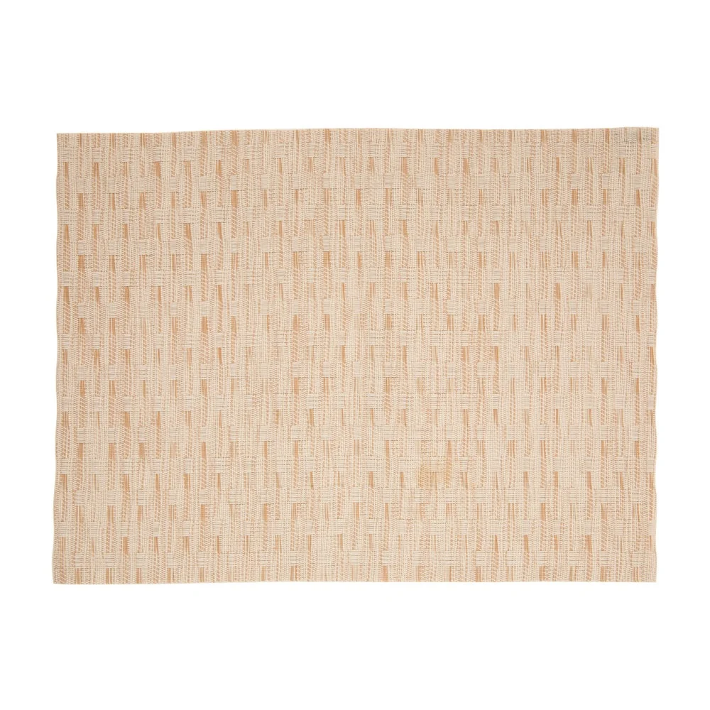 Placemats, 12 x 16 Inch, Speculo, Tan, Woven Vinyl,6 - 1 EACH