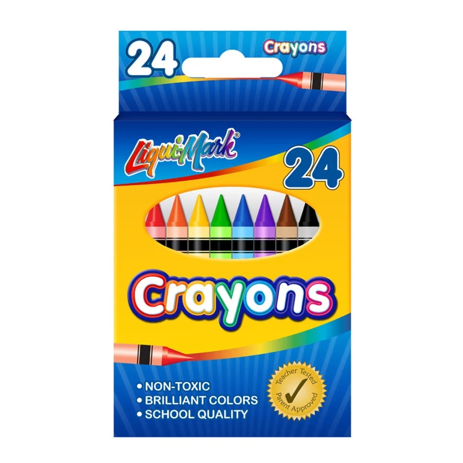 Crayons, Assorted Color,96 - 24 PIECE