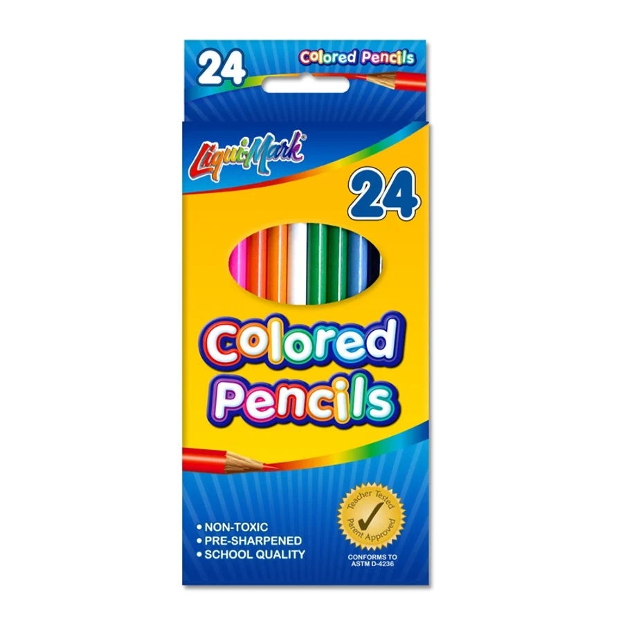 Pencils, Colored, 7 Inch, Assorted Color,48 - 24 PIECE