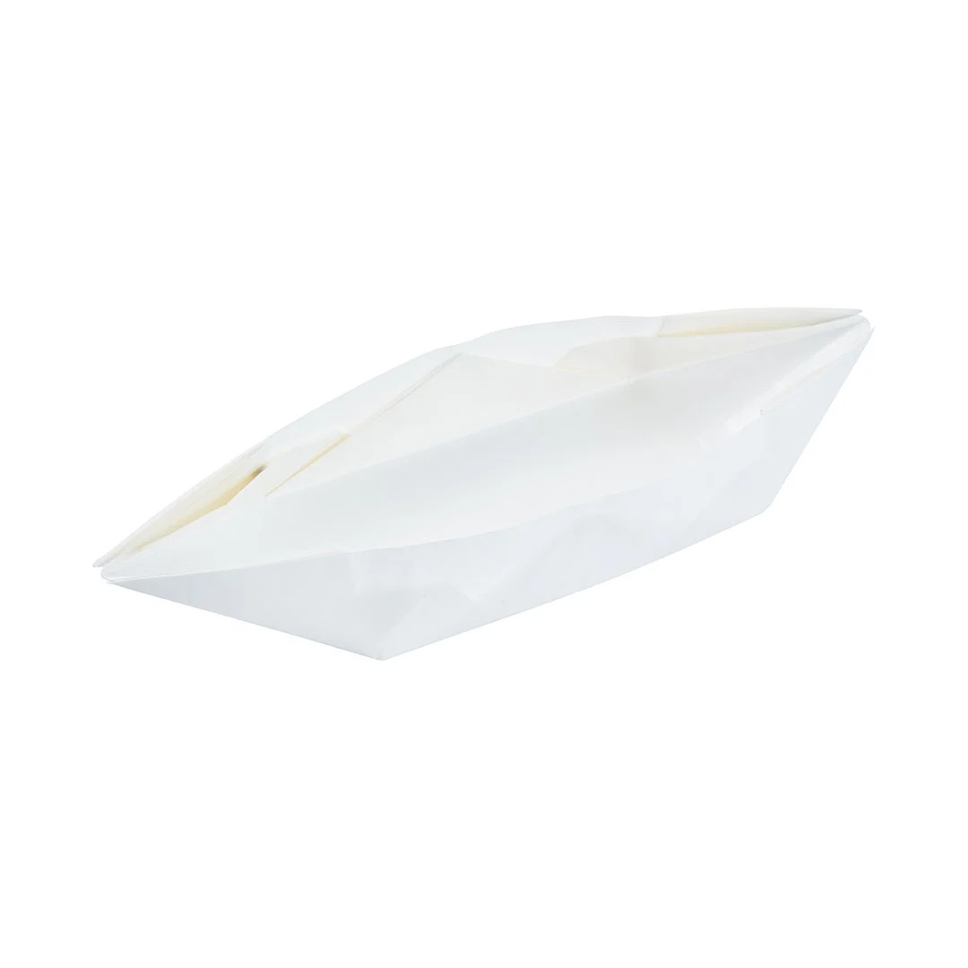 Trays, 13.5 x 4 x 1.5 Inch, Paper, Origami Boat Shape, Grease-Resistant,1 - 100 COUNT