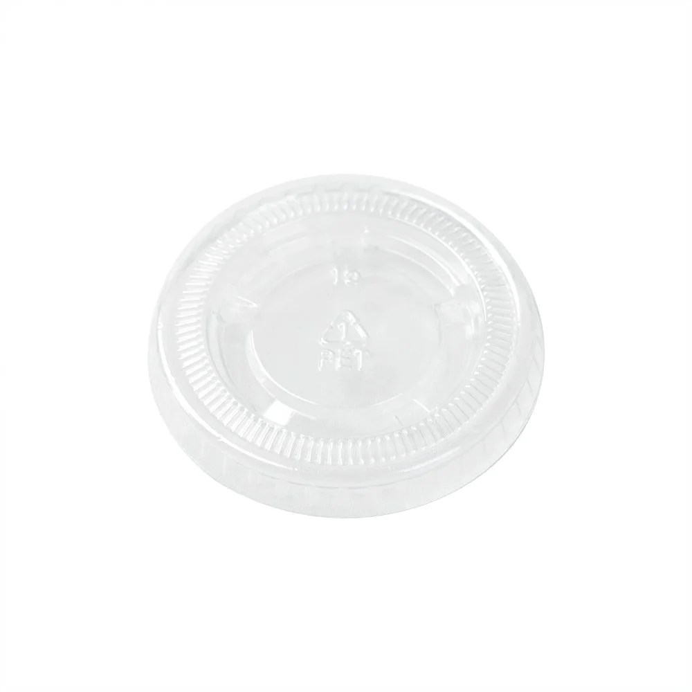 Lids, Flat, Plastic, Clear, for .8 & 1 Ounce Portion Cups,1 - 2000 COUNT