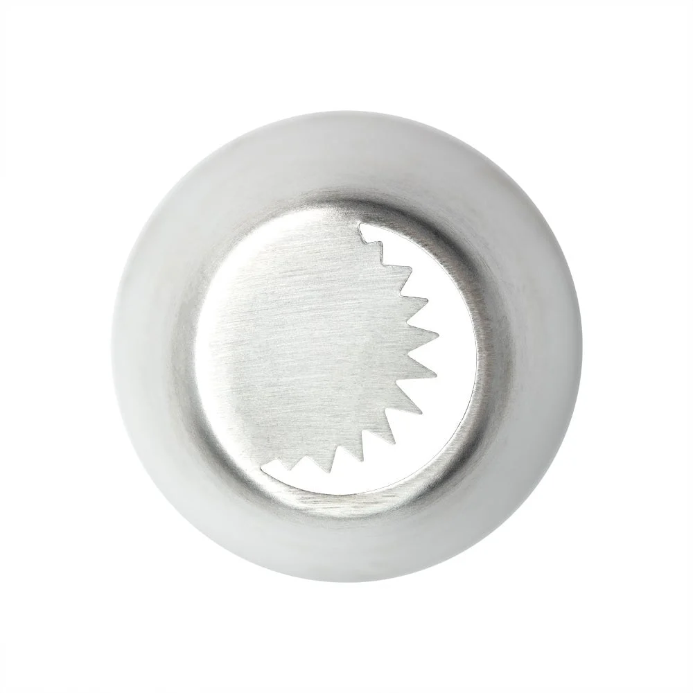 Piping Tip, Russian, Stainless Steel, #46, 1.5 x 1.5 x 1.75 Inch,1 - 1 EACH