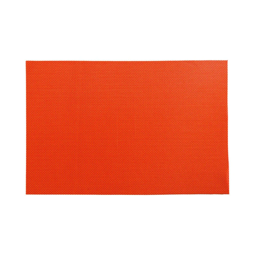 Placemats, 12 x 16 Inch, Carmel Mesh, Tangerine, Woven Vinyl,1 - 6 COUNT