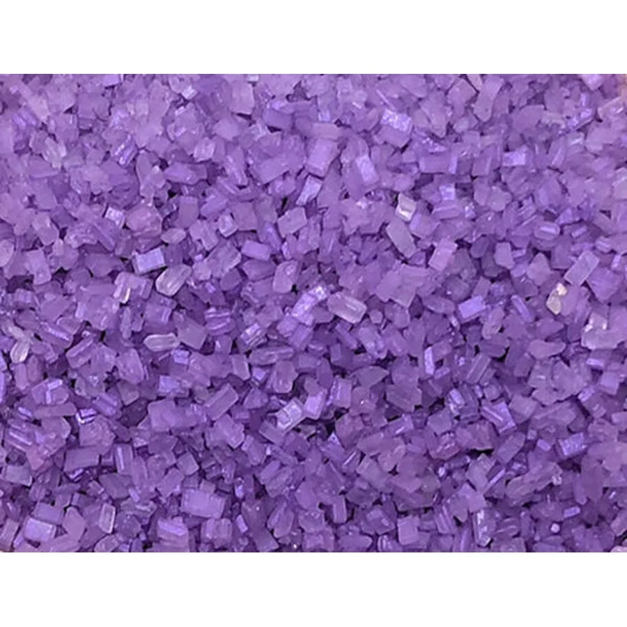Sugar, Decorating, Large Crystal, Purple Shine,6 - 1 POUND