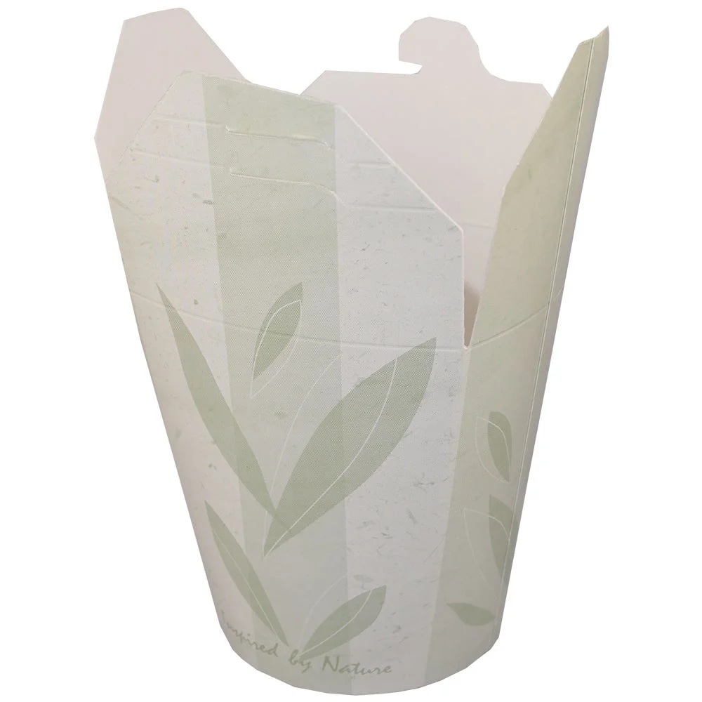 Containers, Food, #32, Paper, Nature Design, Round Bottom,20 - 25 COUNT