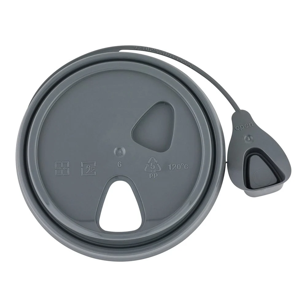 Lids, Low Dome, Pop Lock, Plastic, Gray, Polypropylene, for 8/12/16/20 Ounce Cups, Recyclable,1 - 100 COUNT