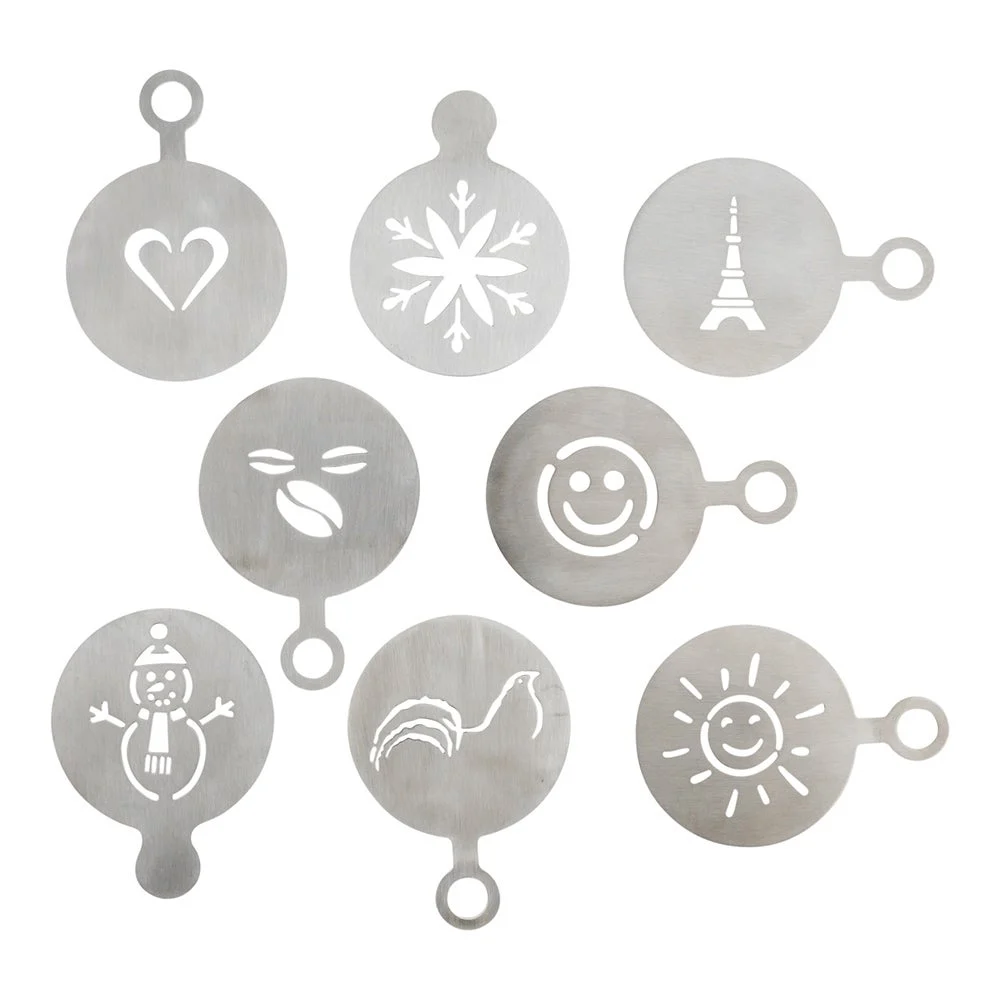 Stencil Set, Coffee Decorating, Stainless Steel,1 - 1 EACH