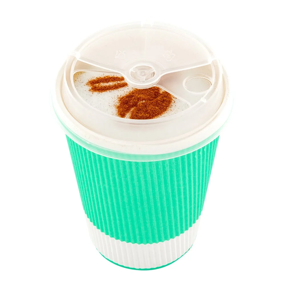 Lids, Low Dome, Straw or Sip, Plastic, Clear, Polypropylene, for 8/12/16/20 Ounce Cups, Recyclable,1 - 100 COUNT