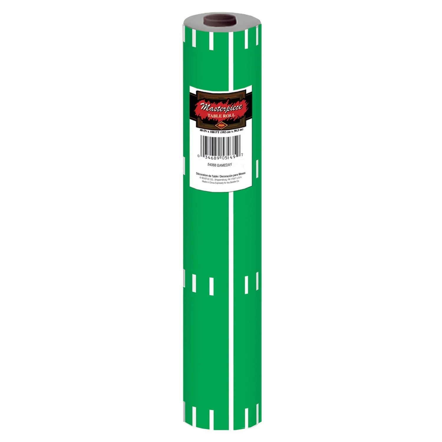 Table Cover, 40 Inch x 100 Foot, Plastic, Game Day Football,1 - 1 EACH