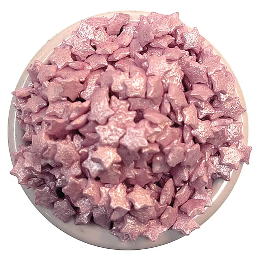 Sprinkles, Star Shaped, Pink,6 - 8 OUNCE