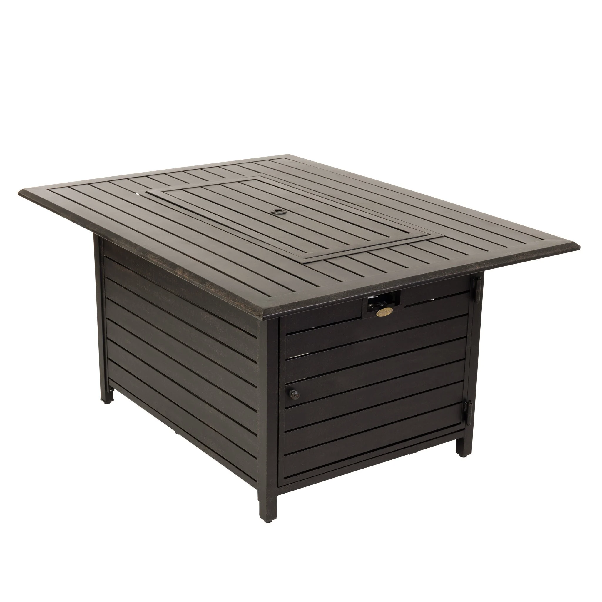 Fire Pit, Propane, Raised, Bronze Aluminum, Rectangular, with Cover, 50,000 BTU,1 - 1 EACH