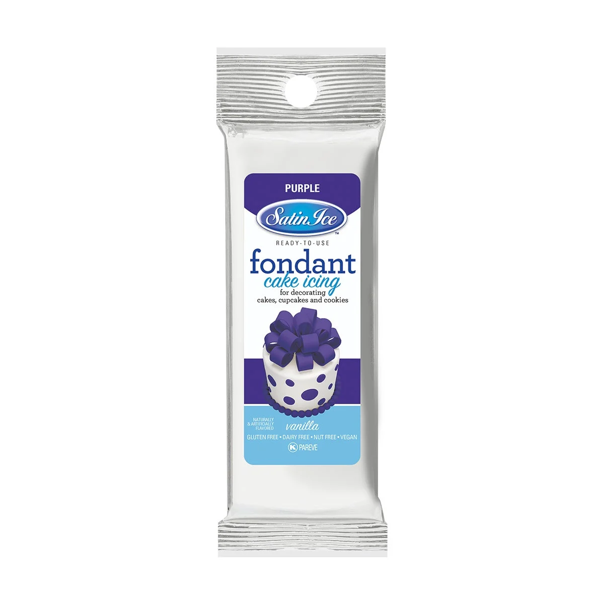 Sugar, Fondant, Rolled, Purple Vanilla,12 - 4.4 OUNCE