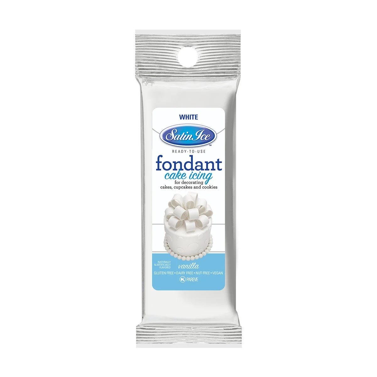 Sugar, Fondant, Rolled, White Vanilla,12 - 4.4 OUNCE