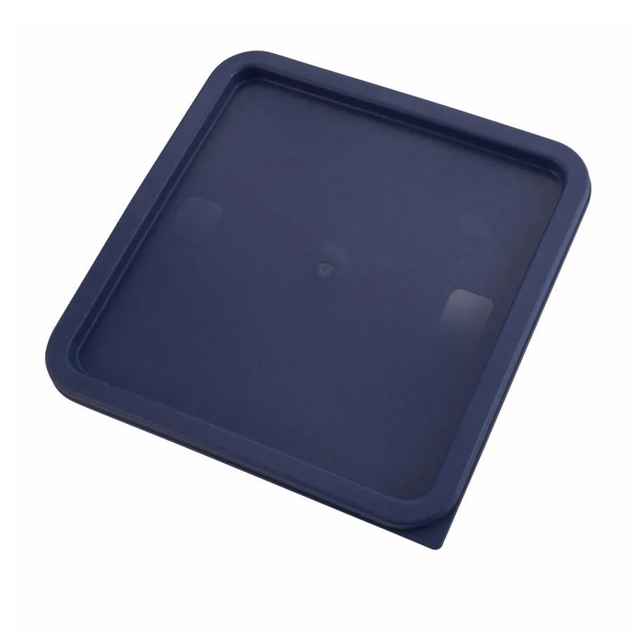 Lid, Blue, Polyethylene, for Winco 12/18/22 Quart Food Container,1 - 1 EACH