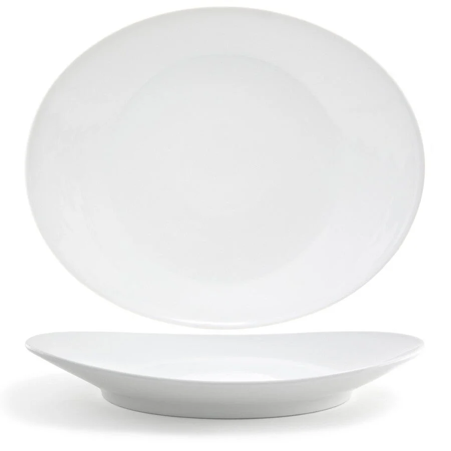 Platter, Ellipse, 15 Inch, White, Oval, 15 Linear Inch,2 - 1 EACH