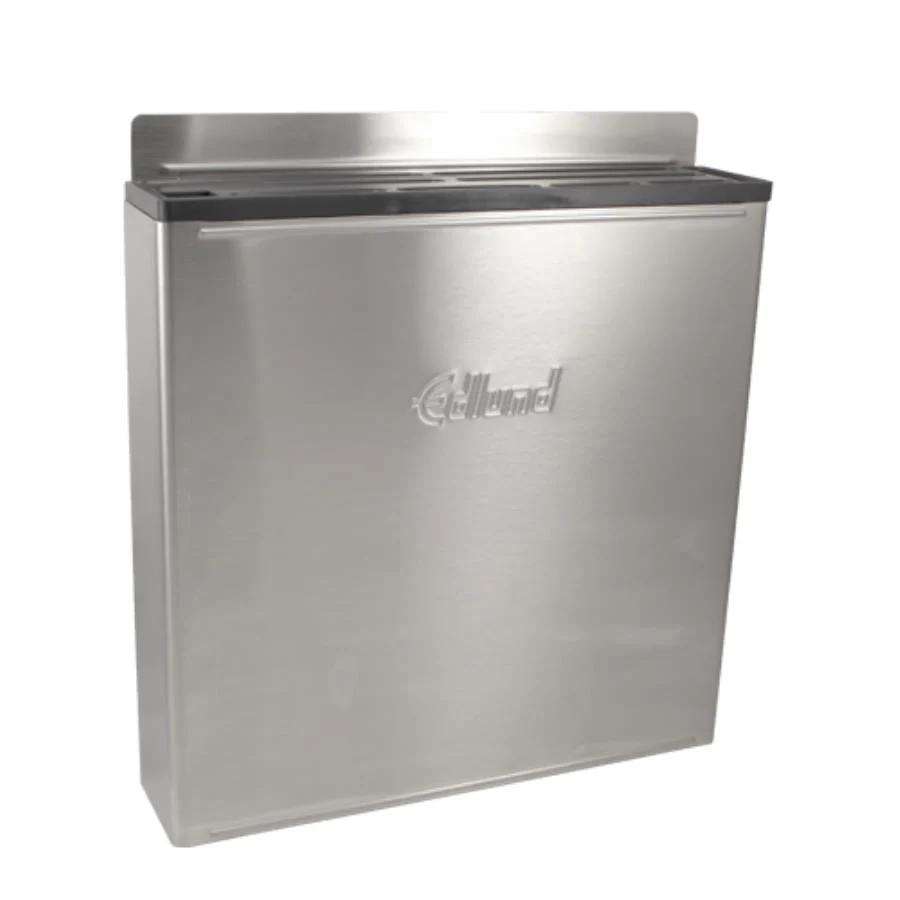 Holder, Knife, 12 Slot, Stainless Steel, Black Top, Wall Mount,1 - 1 EACH