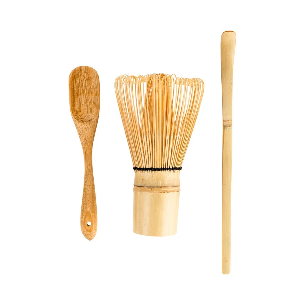 Tea Set, 3 Piece Matcha, Dojo, Bamboo, Includes Whisk/Scoop/Spoon,1 - 3 PIECE