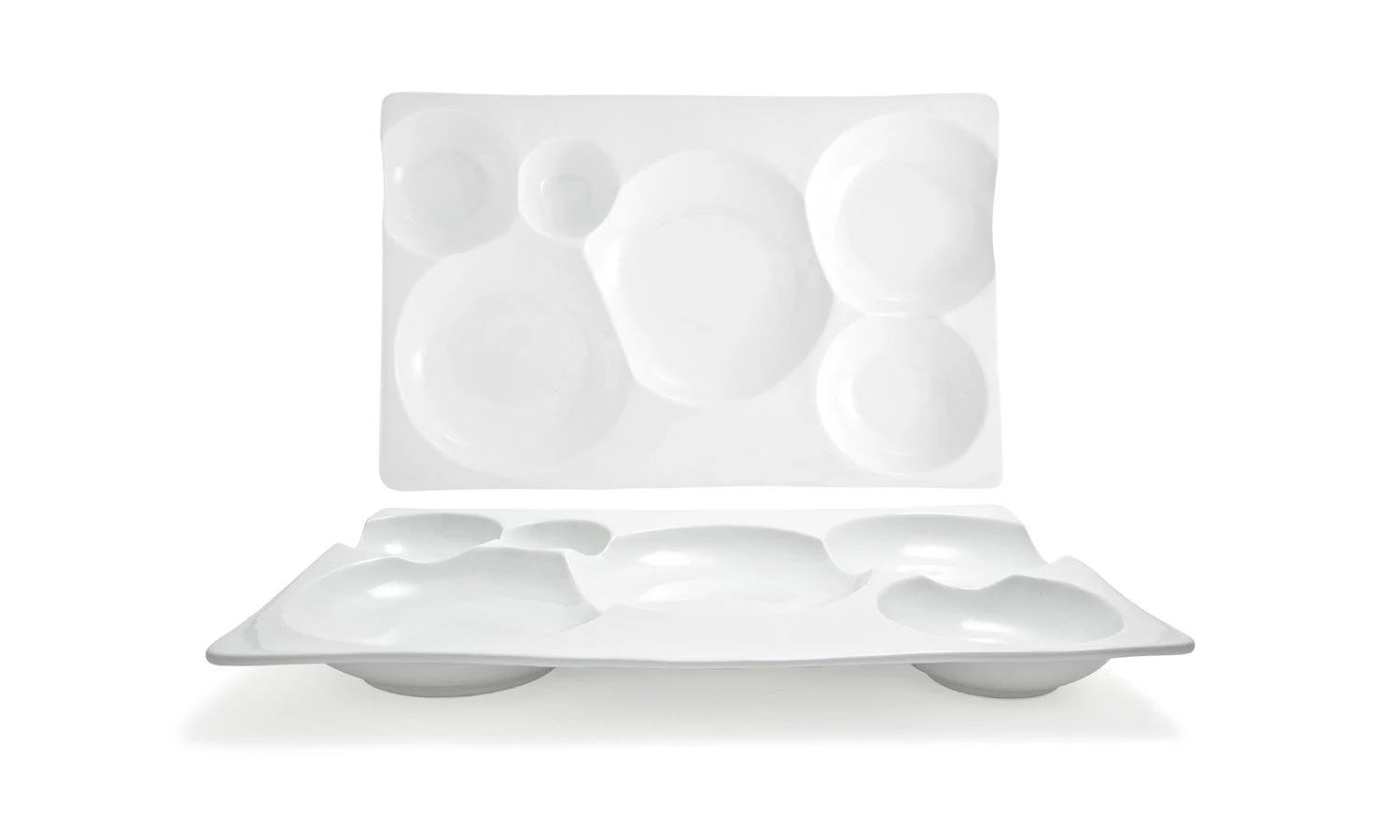 Platters, Bento, 15.5 x 10 Inch, Harmony, White, Porcelain,4 - 1 EACH