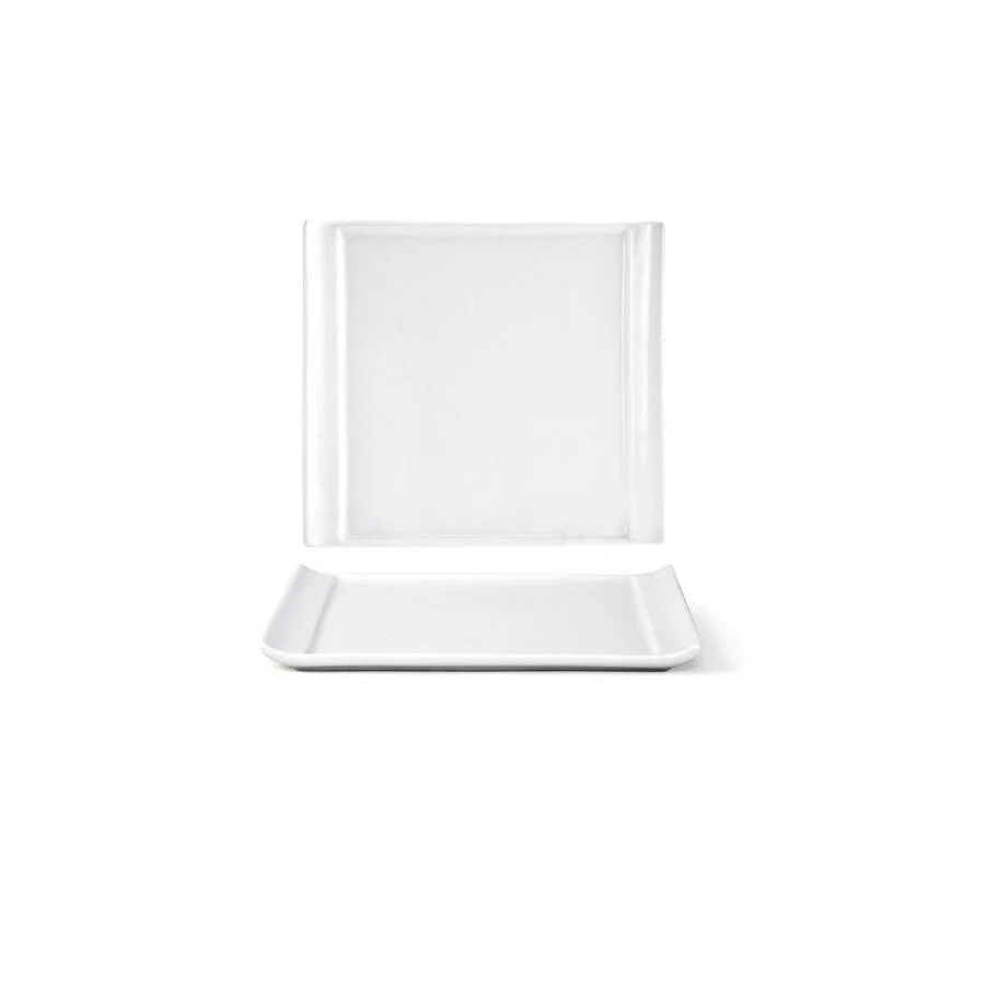 Plates, Nouvelle, 5.5 Inch, White, Square, 5.5 Linear Inch,12 - 1 EACH
