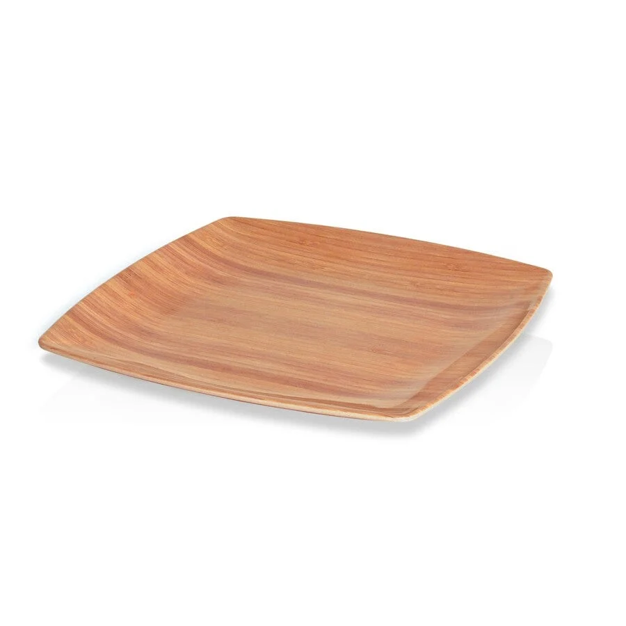 Plates, Platewise Mod, 8 Inch, Wood Appearance, Square, 8 Linear Inch,6 - 1 EACH