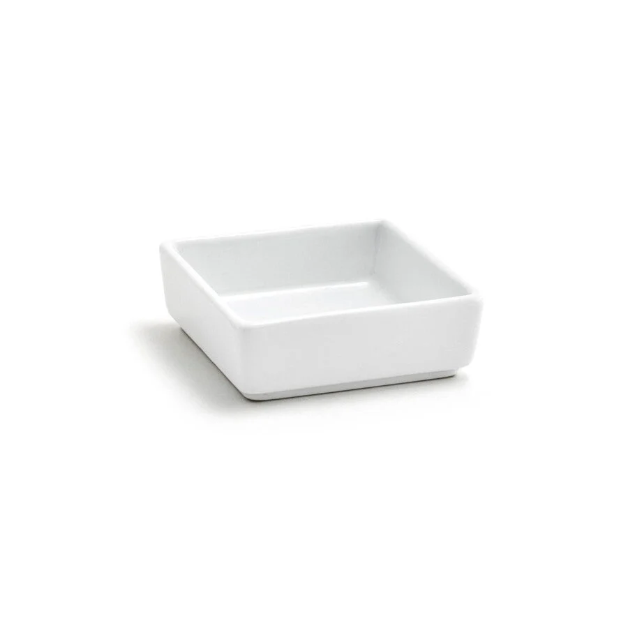 Ramekins, Mod, 2.5 Ounce, White, Square, 2.5 Linear Inch,24 - 1 EACH