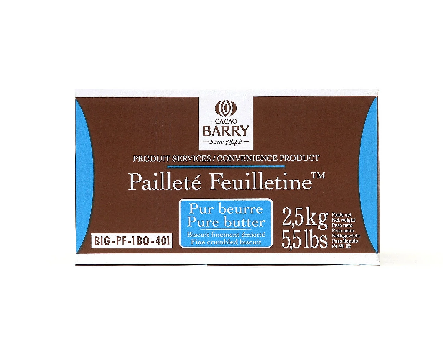 Topping, Paillete Feuilletine,4 - 2.5 KILOGRAM