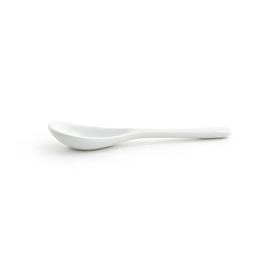Spoons, Condiment, 5 Inch, White, Porcelain, 5 Linear Inch,12 - 1 EACH