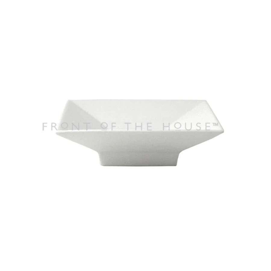 Dishes, Footed, Kyoto, 8 Ounce, White, Porcelain, 6 Inch, Square, 6 Linear Inch,6 - 1 EACH