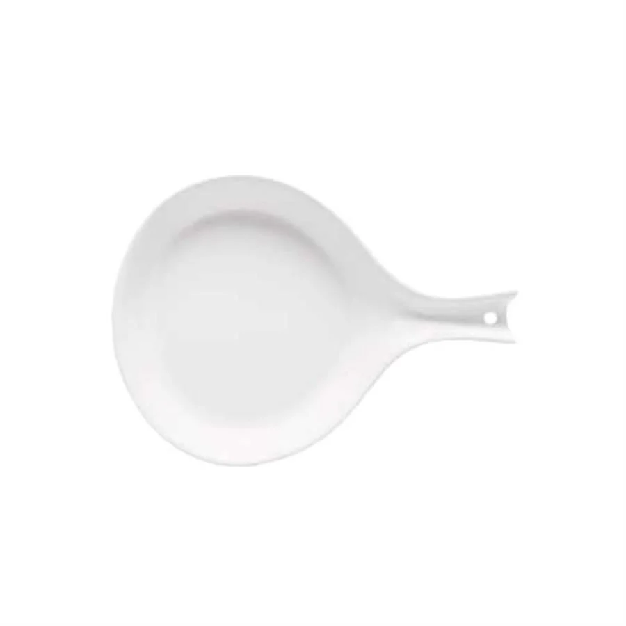 Dishes, Melamine, 13 Inch, Diamond White, Skillet-Shaped, Undecorated,12 - 1 EACH
