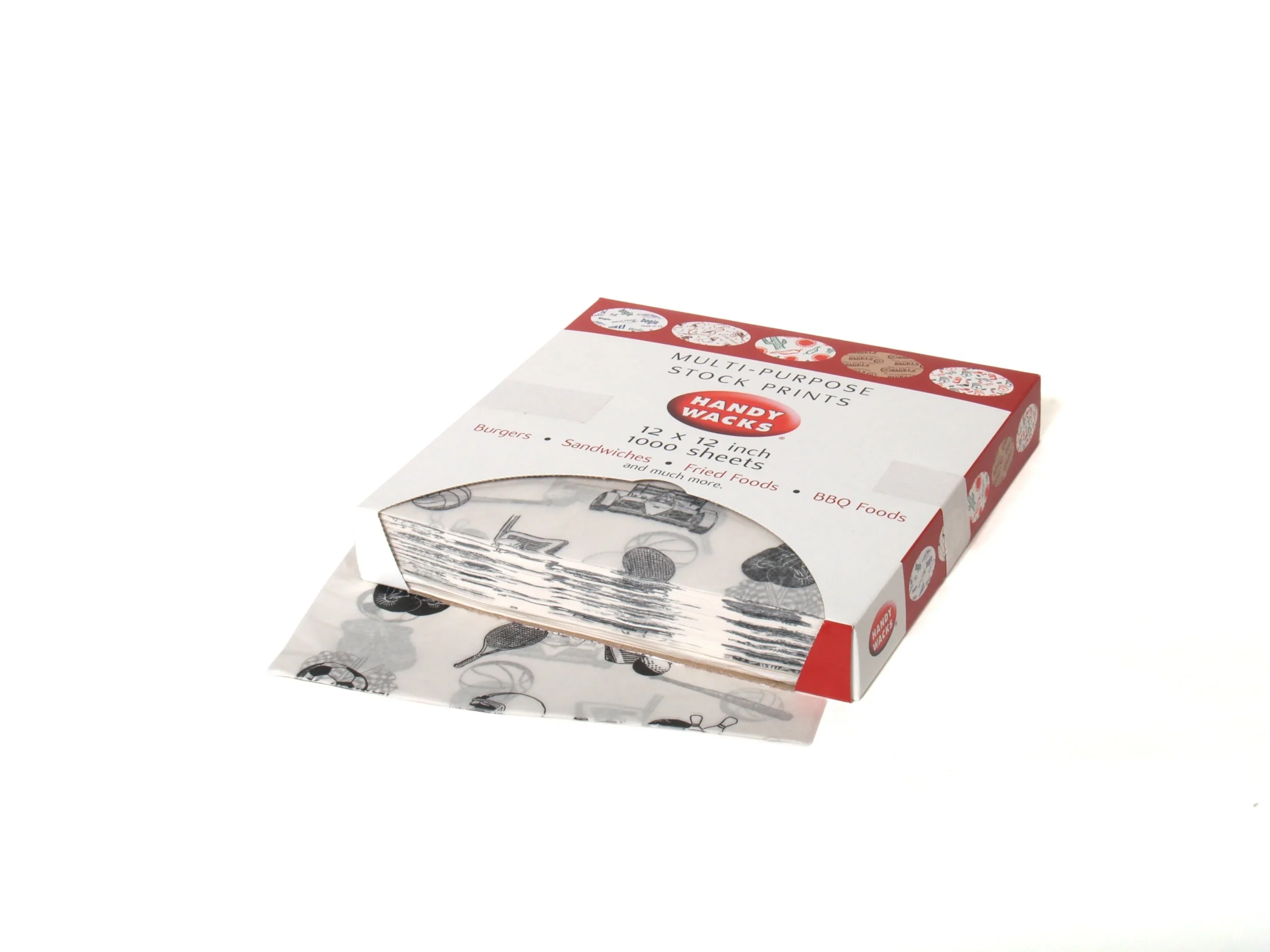 Wraps, Deli, 12 x 12 Inch, Sports Bar Design,6 - 1000 COUNT