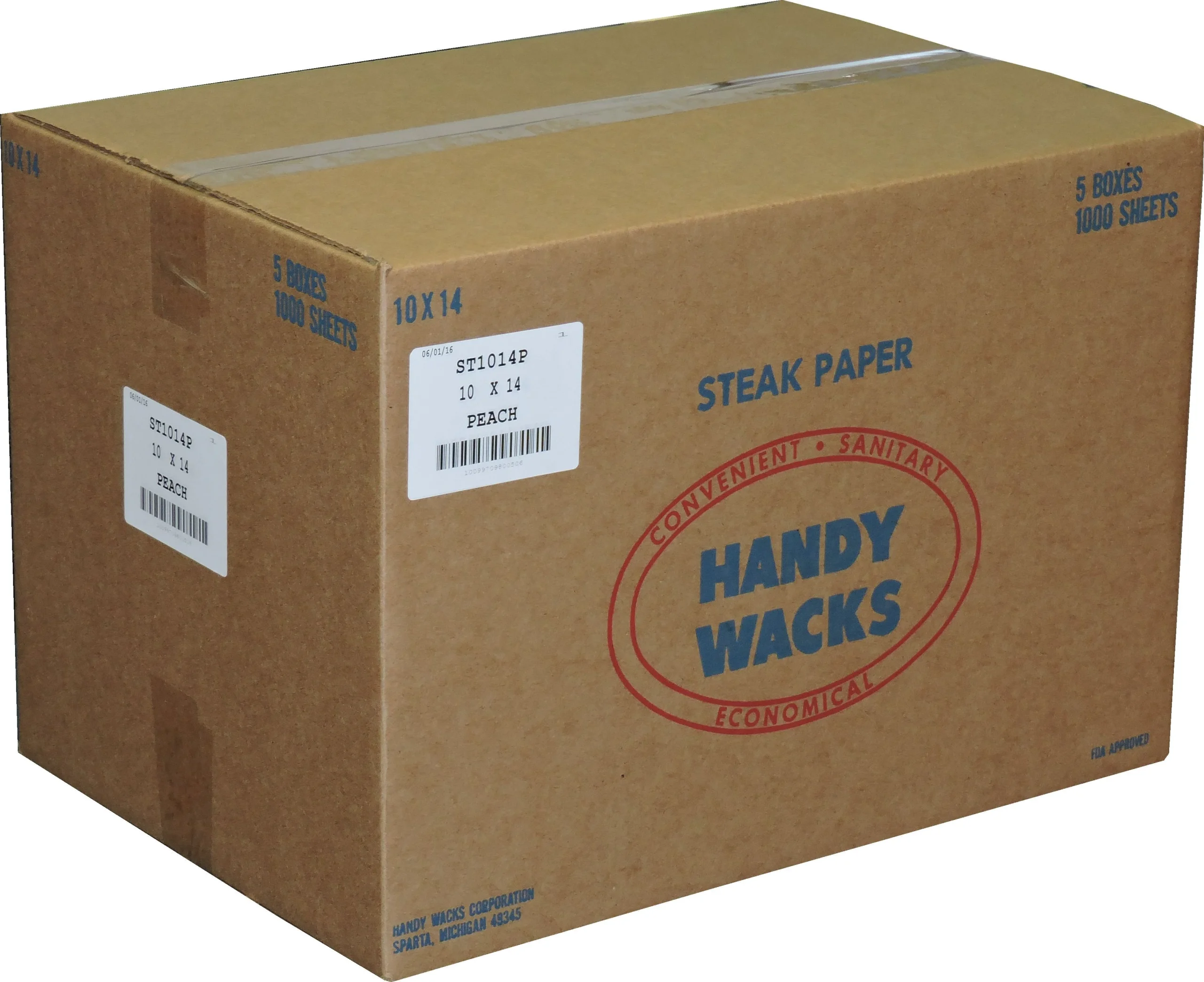 Papers, Steak, 10 x 14 Inch, Peach,5 - 1000 COUNT