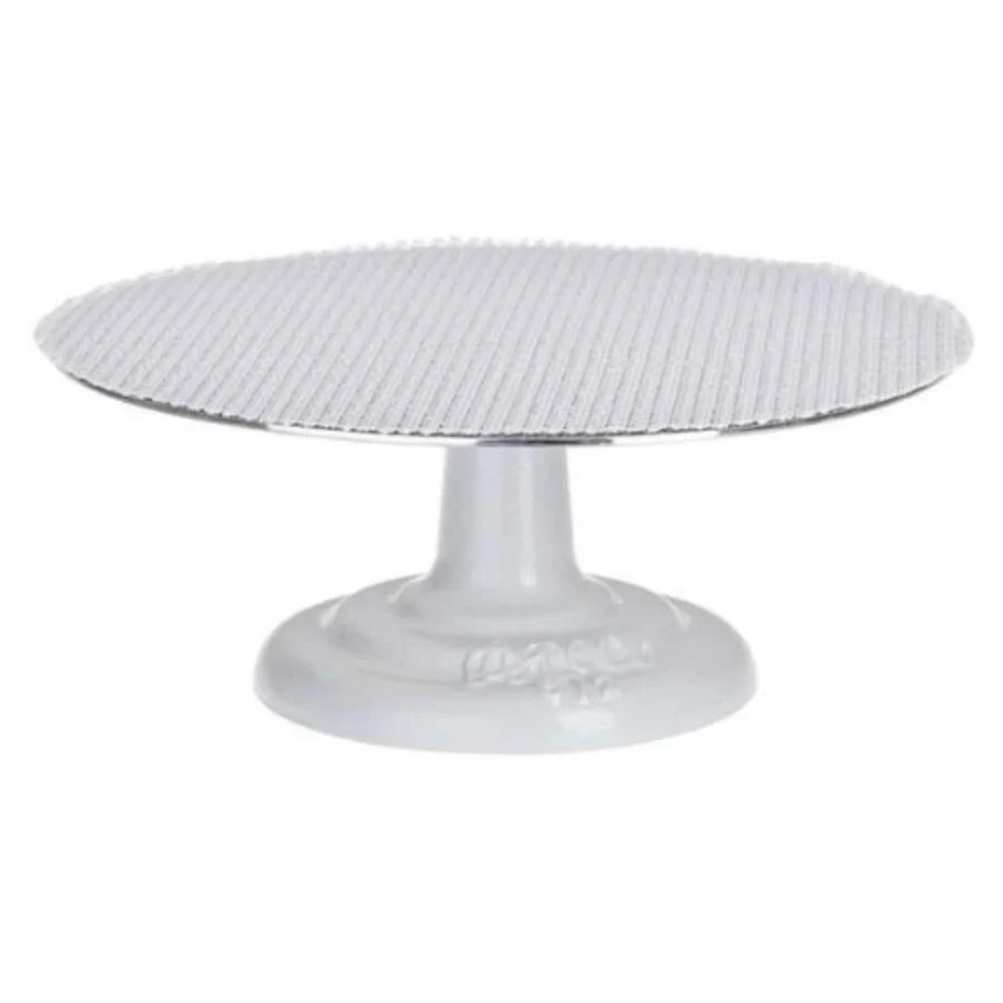 Stand, Cake, 12 Inch, Revolving, White, Aluminum & Cast Iron,1 - 1 EACH