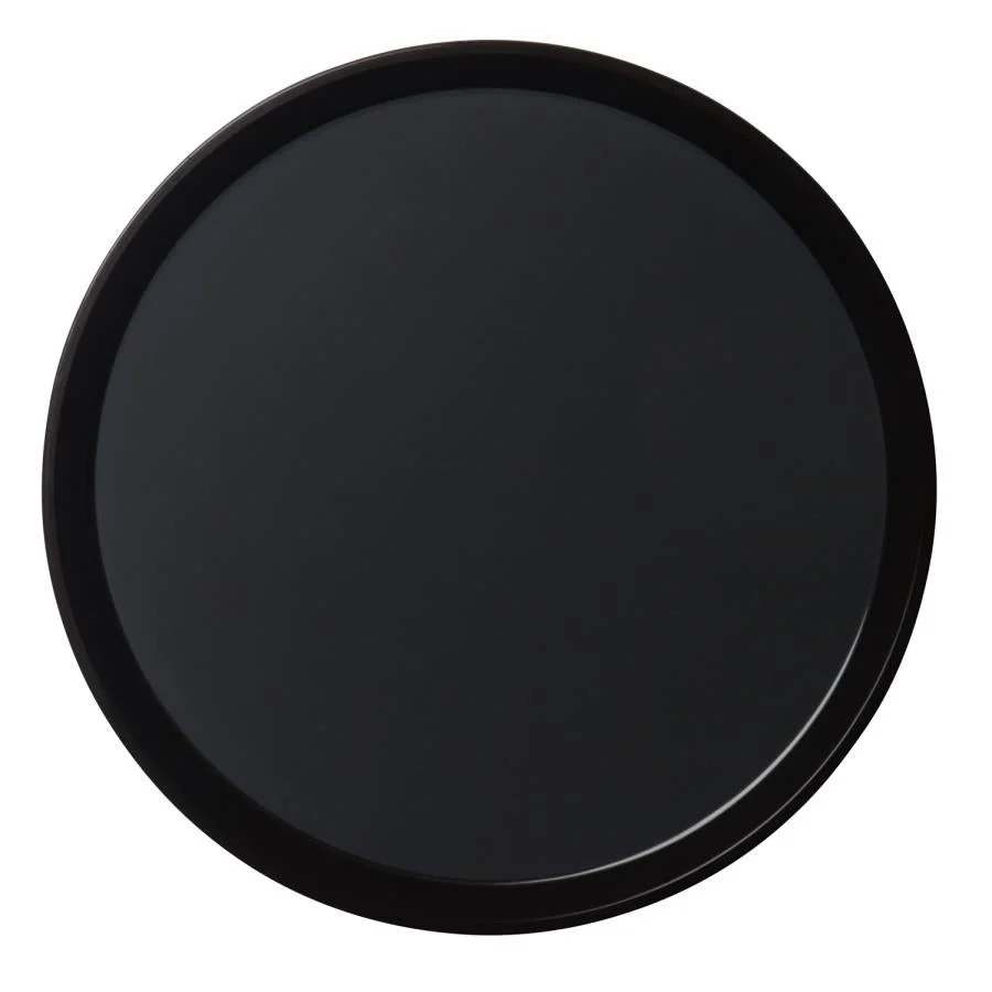 Tray, Serving, 11 Inch, Round, Black, Polypropylene, Non-Skid,1 - 1 EACH