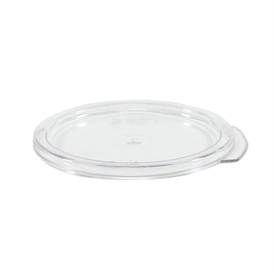 Lid, Round, Clear, Polycarbonate, for 1 Quart Food Containers,1 - 1 EACH