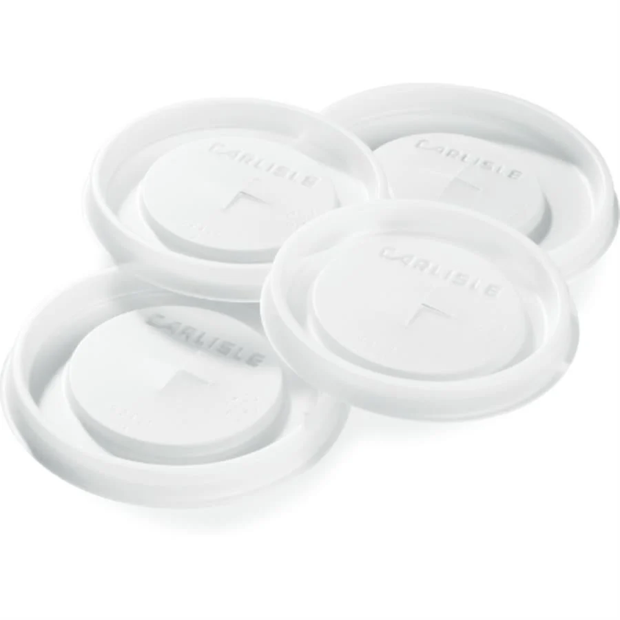 Lids, Flat, X-Slot, Plastic, Translucent, Polystyrene, for 12 Ounce Tumbler Cups,1000 - 1 EACH