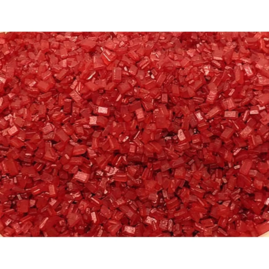 Sugar, Decorating, Large Crystal, Red Shine,6 - 1 POUND
