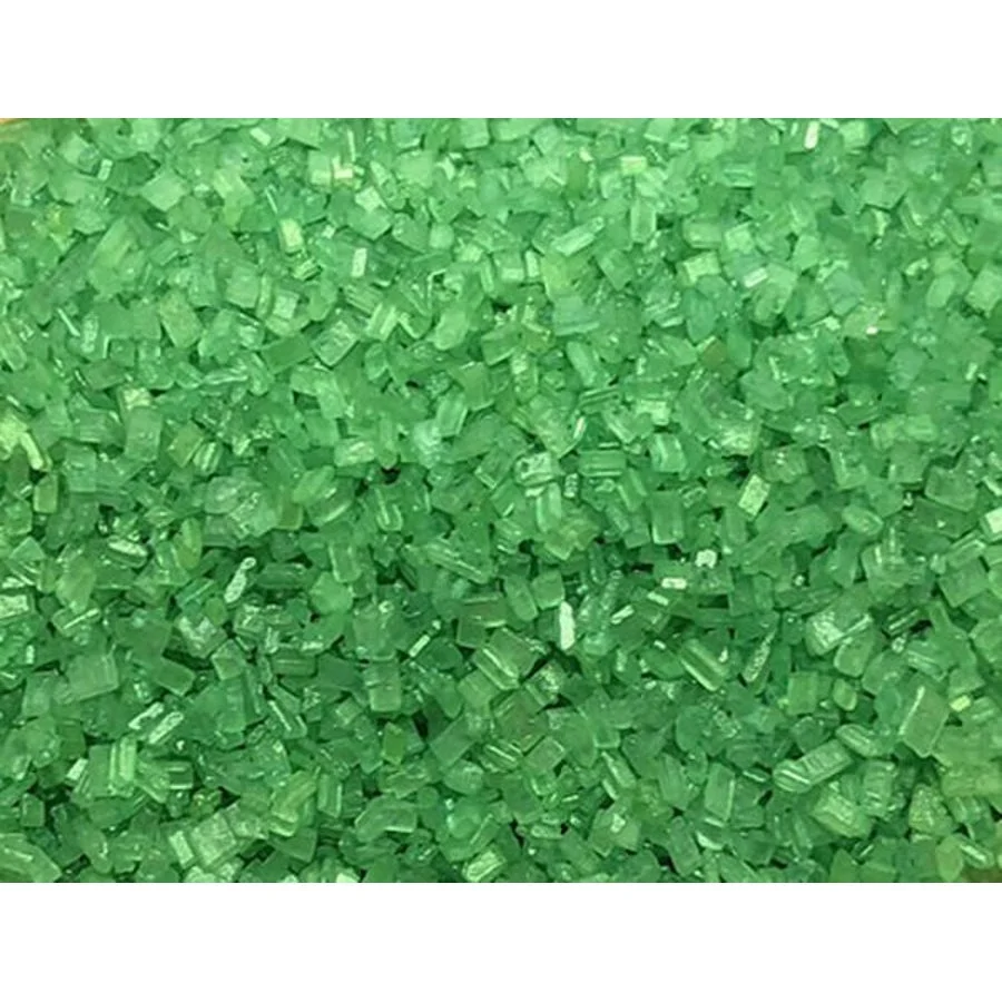 Sugar, Decorating, Large Crystal, Green Shine,1 - 5 POUND